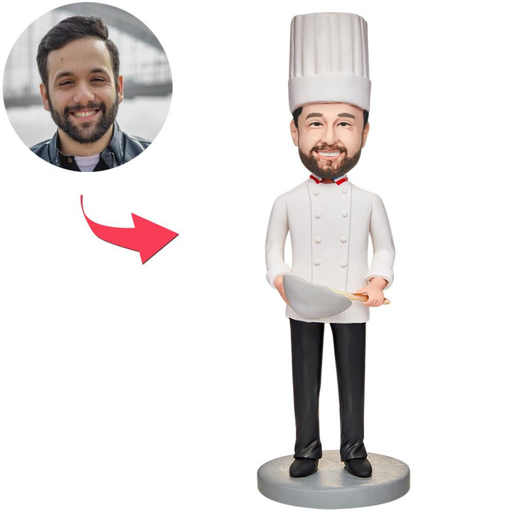 Five Star Chef Custom Bobbleheads With Engraved Text