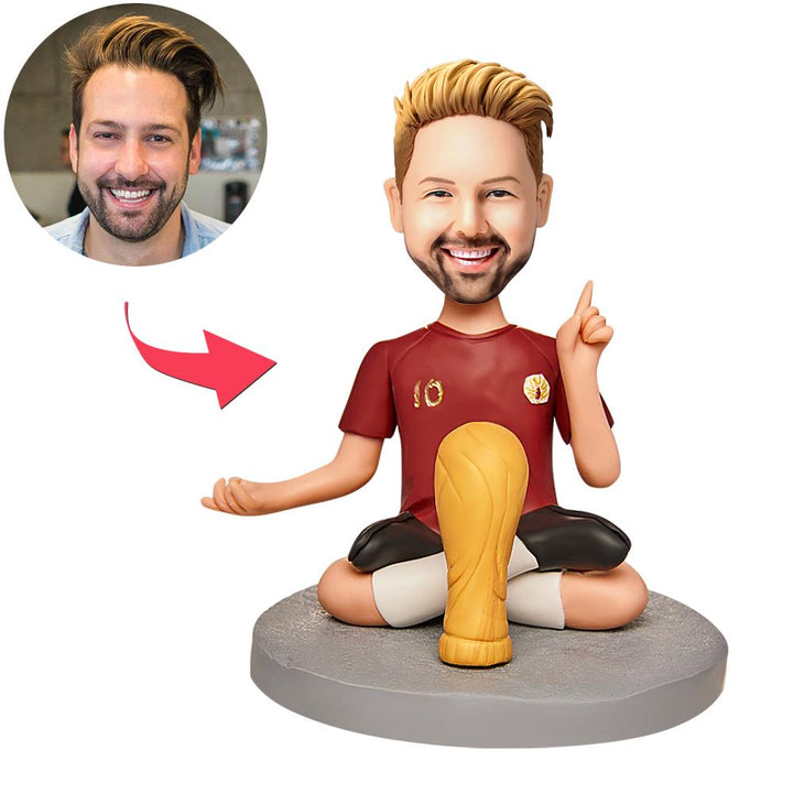 World Cup Custom Bobblehead Engraving with Text