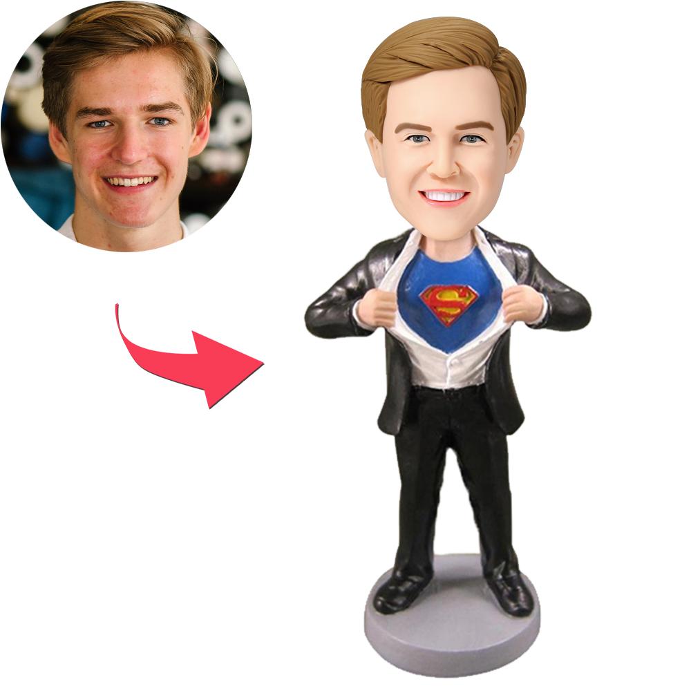 Superman Strip - Custom Bobblehead With Engraved Text