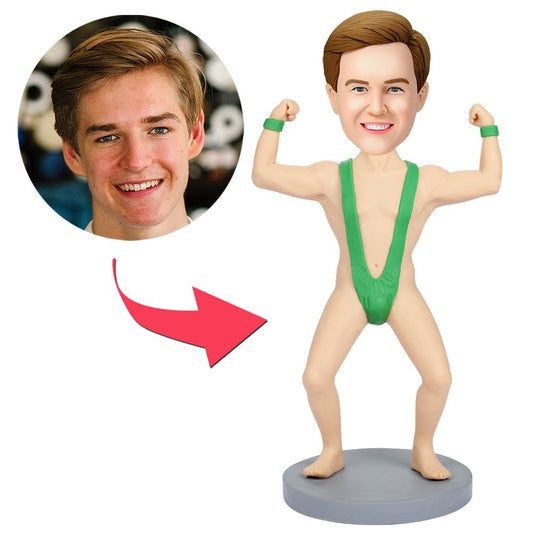 Mankini Custom Bobblehead With Engraved Text