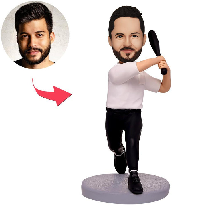 Baseball Player Custom Bobbleheads With Engraved Text