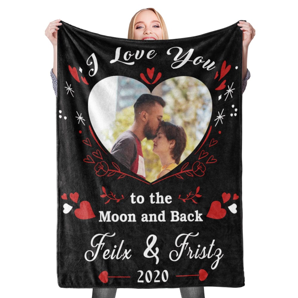 Custom Blanket Valentine's Blanket Till The End Of Time Wife Husband Fleece Blanket
