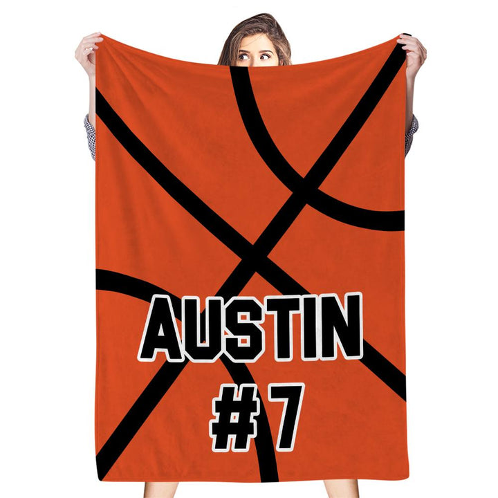 Custom Basketball Blanket Personalized Gift for Boyfriend