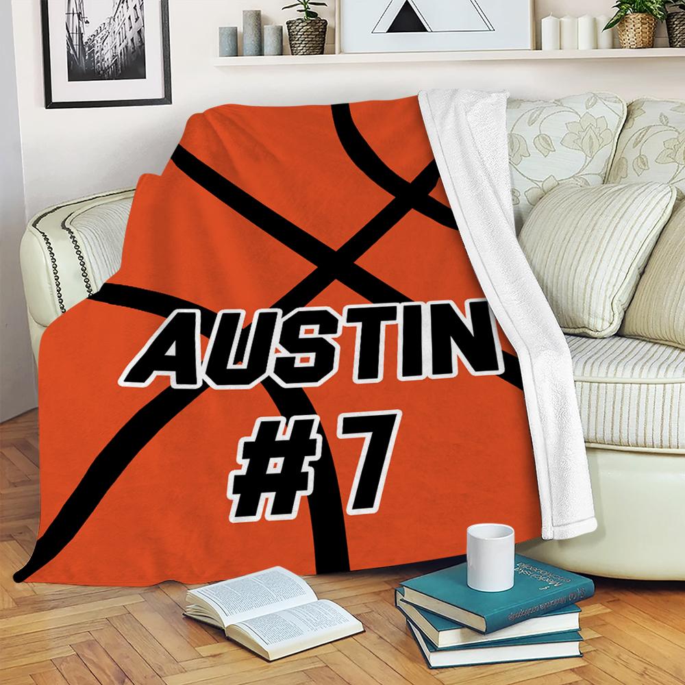 Custom Basketball Blanket Personalized Gift for Boyfriend