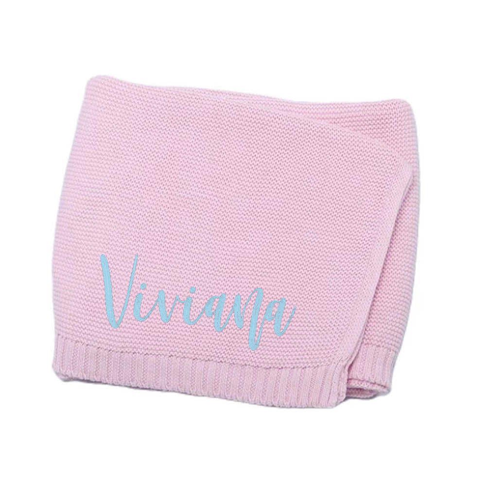 Custom Baby Blanket Embroidered Name Stroller Blanket for Newborn Baby Gift