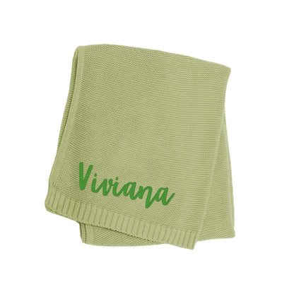 Custom Baby Blanket Embroidered Name Stroller Blanket for Newborn Baby Gift