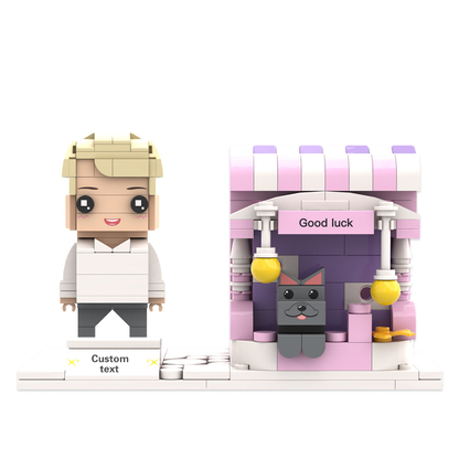 Custom Brick Figures Pen Holder Personalized Brick Figures and Pen Holder Pet Pen Holder