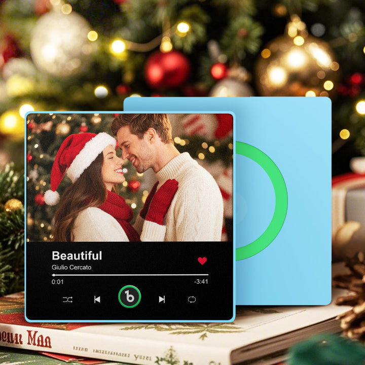 FridgeBeats Framed 4.0 Personalized Photo Music Fridge Magnet Playable Song Keepsake Gift Christmas Gift for Lover