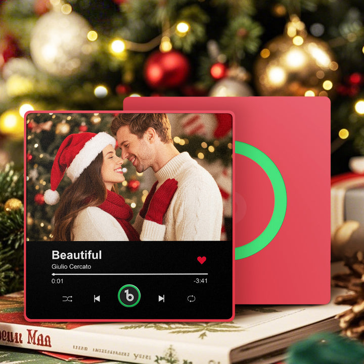 FridgeBeats Framed 4.0 Personalized Photo Music Fridge Magnet Playable Song Keepsake Gift Christmas Gift for Lover