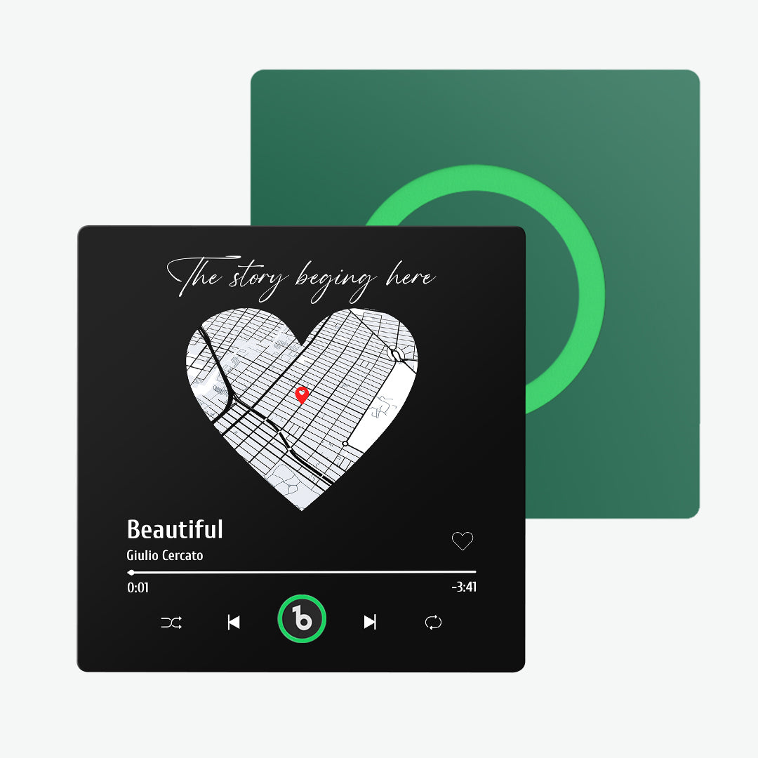 FridgeBeats Frameless Custom Music Fridge Magnet with Map New 4.0 Upgrade Fridge Magnet Anniversary Gifts