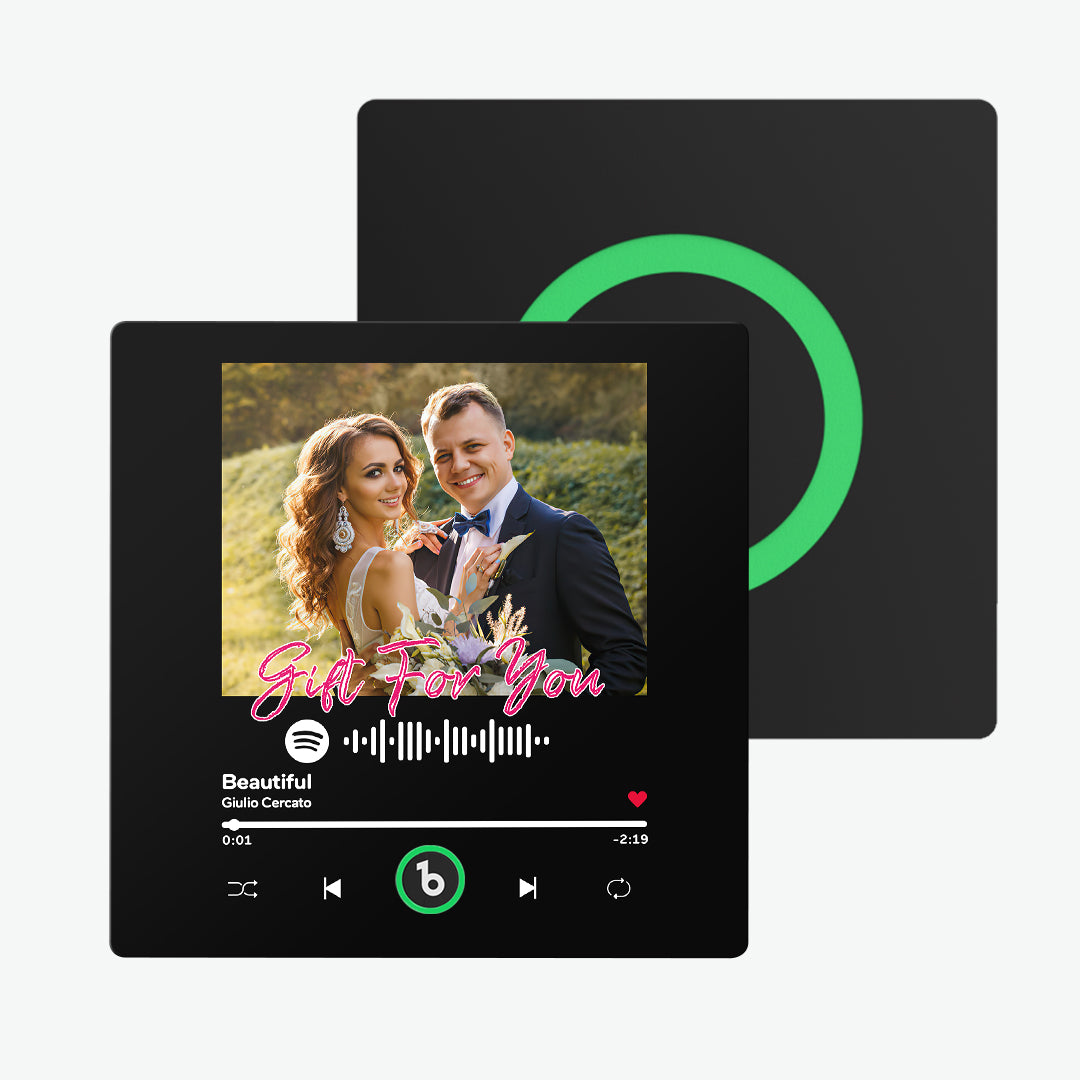 FridgeBeats Frameless Custom Music & Photo Fridge Magnet FridgeBeats 4.0 Pro Supports Bluetooth Connectivity