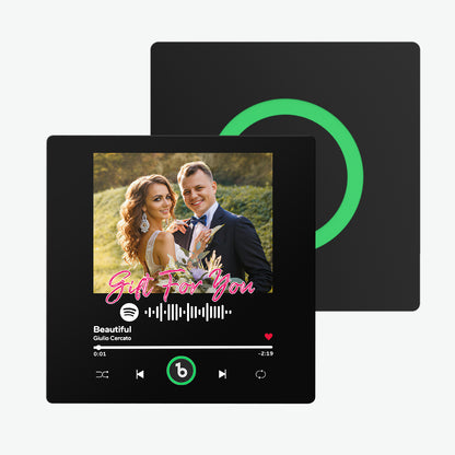FridgeBeats Frameless Custom Music & Photo Fridge Magnet FridgeBeats 4.0 Pro Supports Bluetooth Connectivity