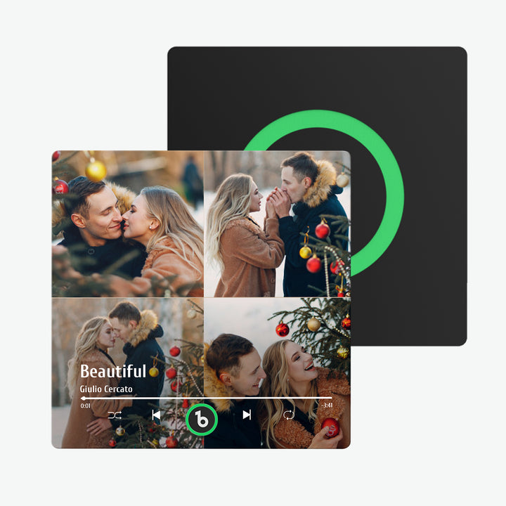 FridgeBeats Frameless Custom Music Fridge Magnet Colorful Album Fridge Magnet That Can Be Played Song Christmas Gift New 4.0 Upgrade