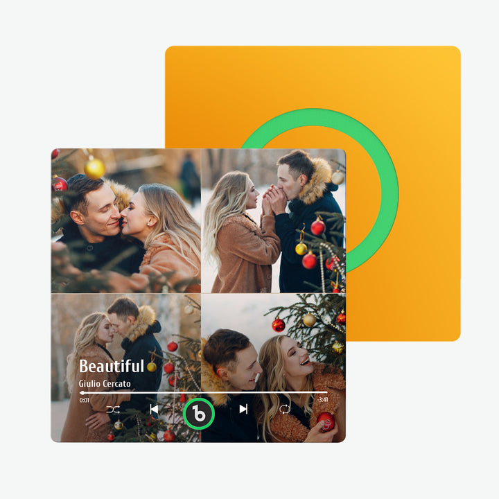 FridgeBeats Frameless Custom Music Fridge Magnet Colorful Album Fridge Magnet That Can Be Played Song Christmas Gift New 4.0 Upgrade