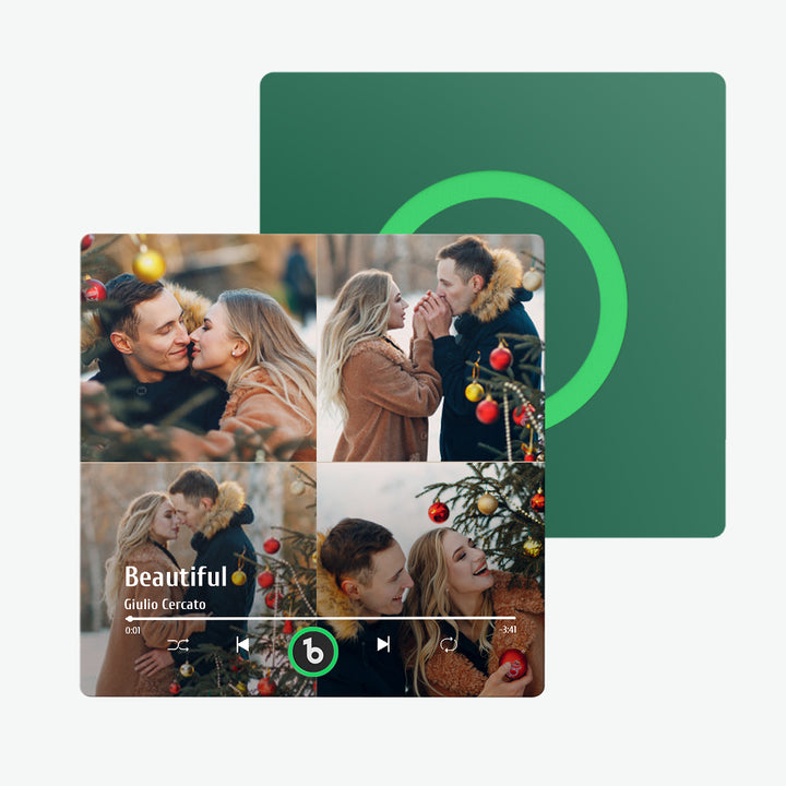 FridgeBeats Frameless Custom Music Fridge Magnet Colorful Album Fridge Magnet That Can Be Played Song Christmas Gift New 4.0 Upgrade