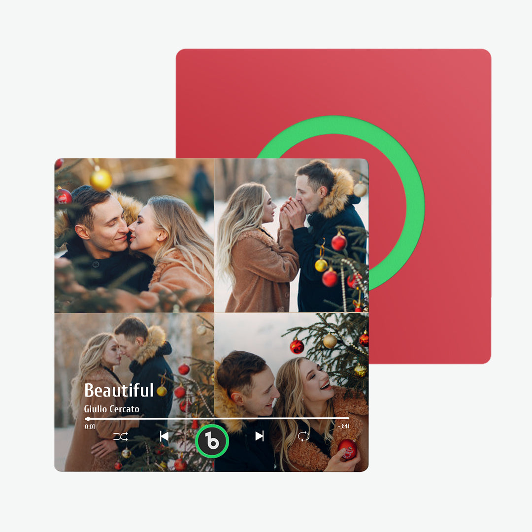 FridgeBeats Frameless Custom Music Fridge Magnet Colorful Album Fridge Magnet That Can Be Played Song Christmas Gift New 4.0 Upgrade