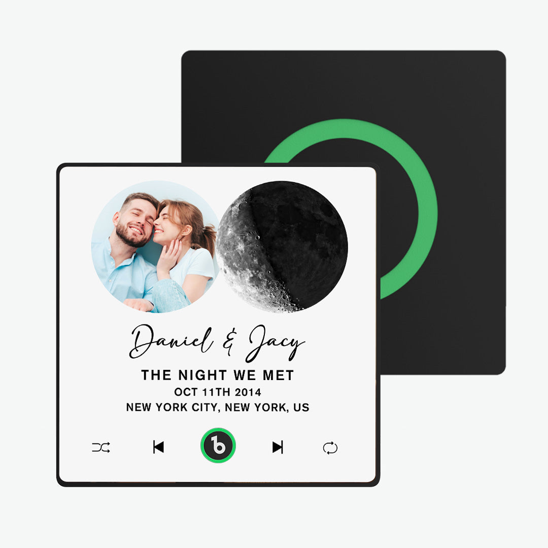 FridgeBeats Framed New 4.0 Upgrade Custom Music Fridge Magnet Moon Phase Style Fridge Magnet Gift for Lover