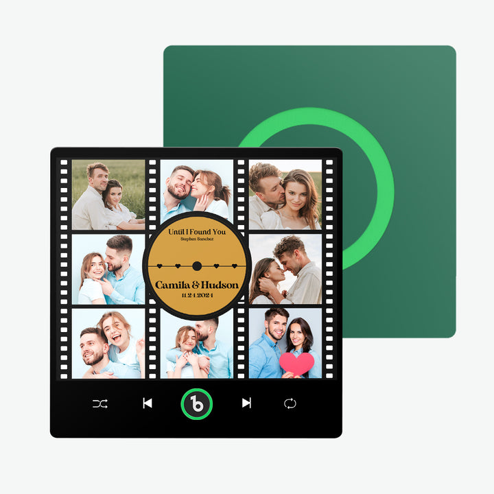 FridgeBeats Frameless New 4.0 Upgrade Custom Music Fridge Magnet Film Photo Collage Style Fridge Magnet Gift for Lover