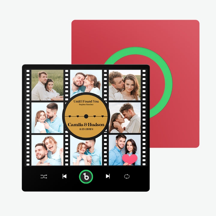 FridgeBeats Frameless New 4.0 Upgrade Custom Music Fridge Magnet Film Photo Collage Style Fridge Magnet Gift for Lover