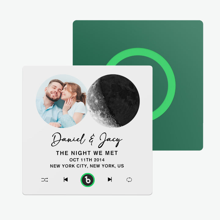 FridgeBeats Frameless New 4.0 Upgrade Custom Music Fridge Magnet Moon Phase Style Fridge Magnet Gift for Lover