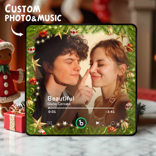 FridgeBeats Framed Custom Music & Photo Fridge Magnet FridgeBeats 4.0 Pro Supports Bluetooth Connectivity