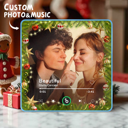 FridgeBeats Framed Custom Music & Photo Fridge Magnet FridgeBeats 4.0 Pro Supports Bluetooth Connectivity