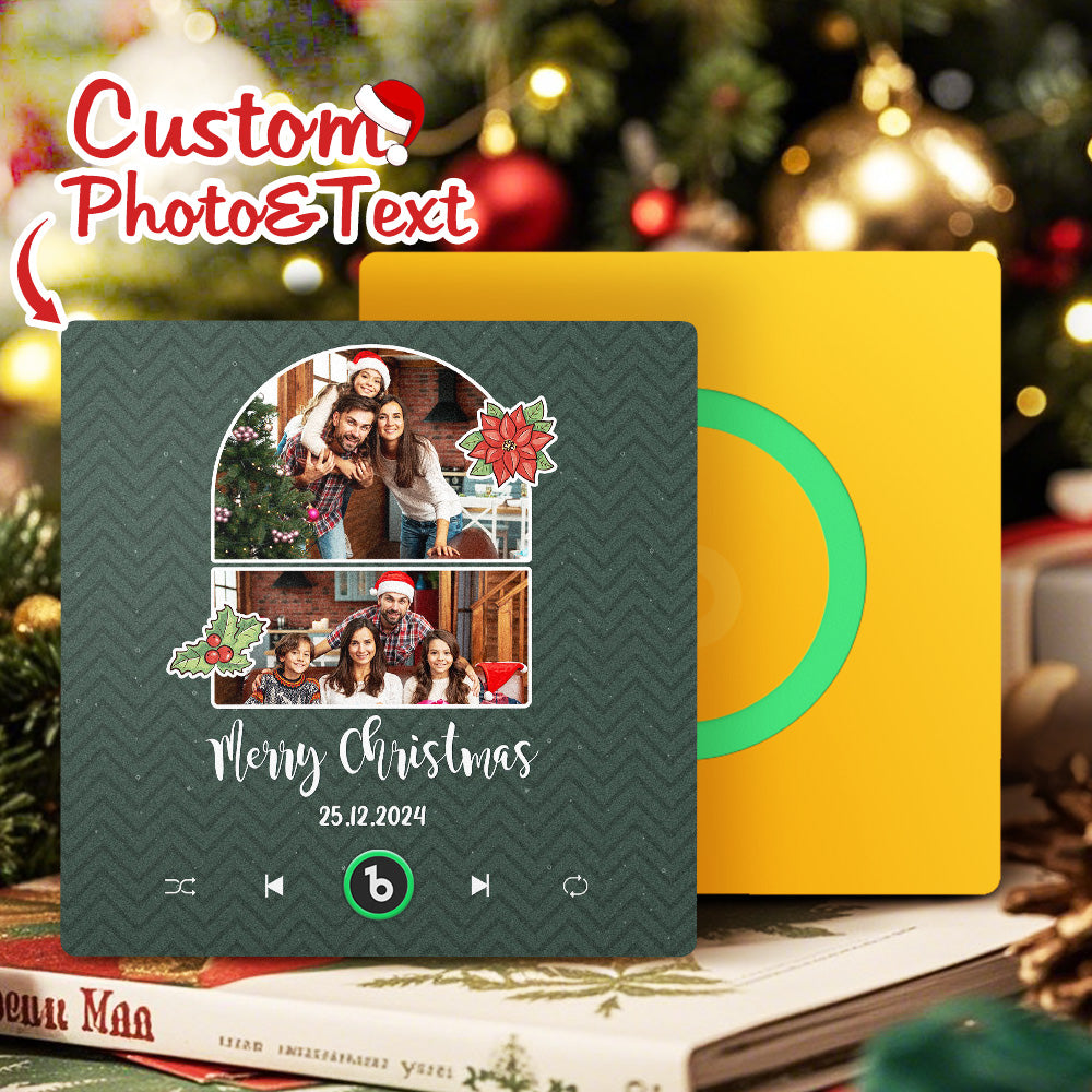 FridgeBeats Frameless 4.0 Custom Music Fridge Magnet Personalized Photo Colorful Fridge Magnet Creative Christmas Gift