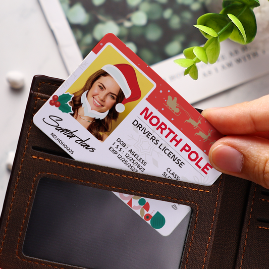Personalized Christmas Wallet Cards Wallet Photo Prints Wallet Insert Card
