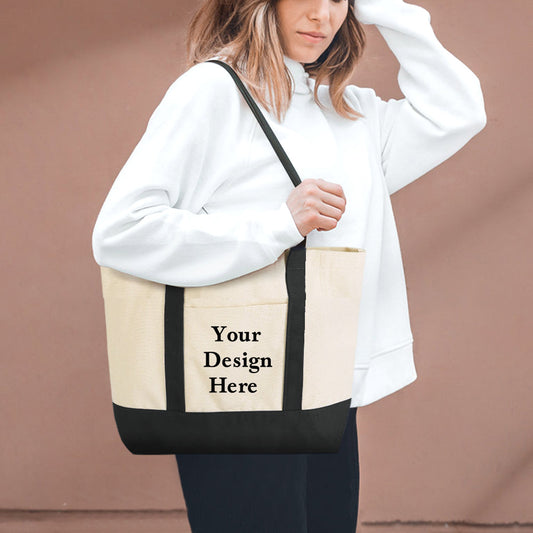 Personalized Single-sided Print Photo Cotton Canvas Bag for Wedding Gifts