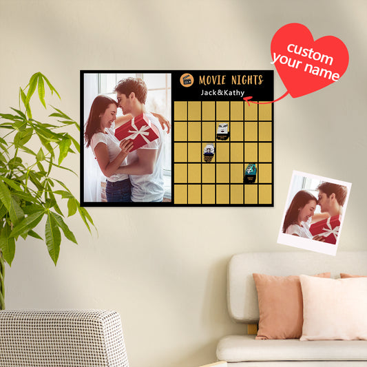 Personalised Scratch off Bucket list Custom Scratch off Poster Wedding Gift for Couple