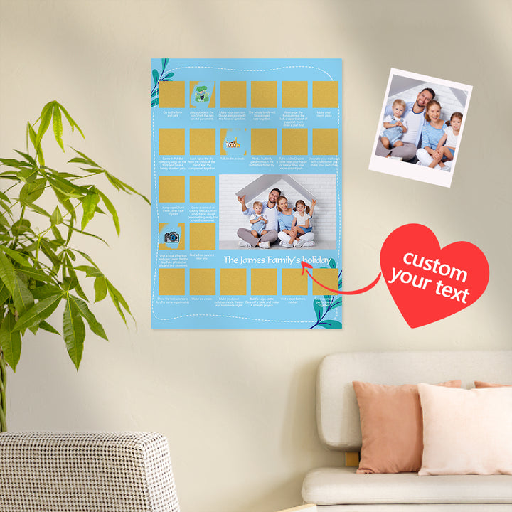 Personalised Scratch off Bucket list Custom Scratch off Poster Wedding Gift for Couple