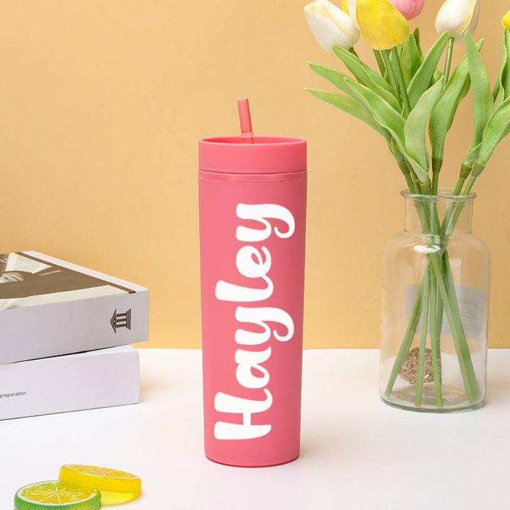 Personalized Plastic Sippy Cup Wedding Gift - Custom Engraved
