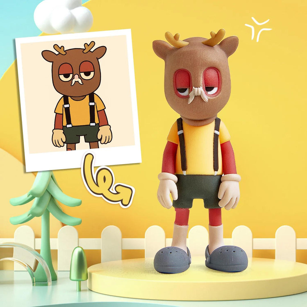 Custom Non-human 3D Mini Figure From Photo Personalized Toy Figure Gifts For Kids