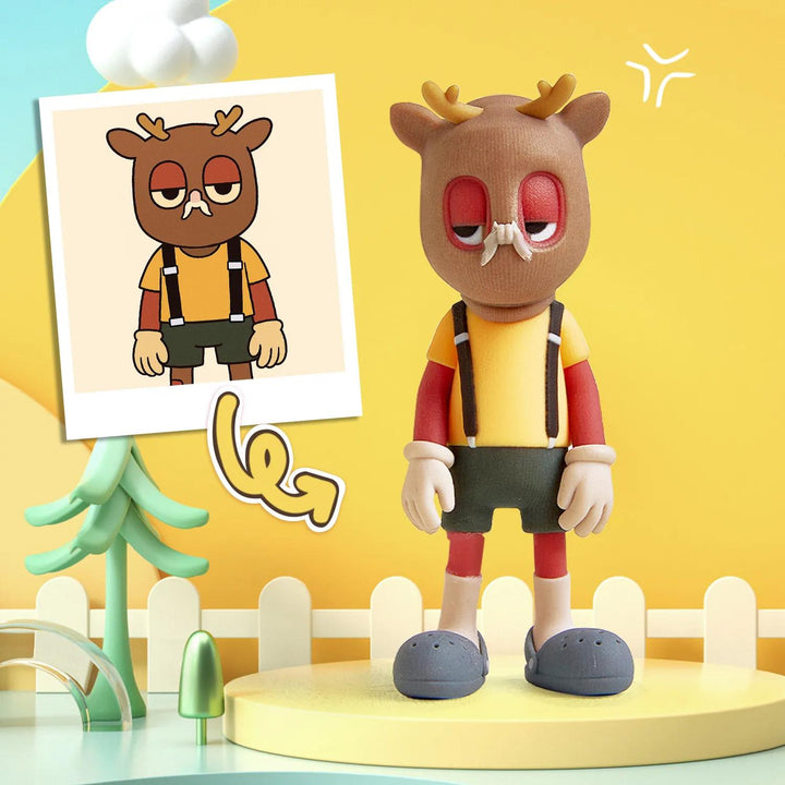 Custom Non-human 3D Mini Figure From Photo Personalized Toy Figure Gifts For Kids