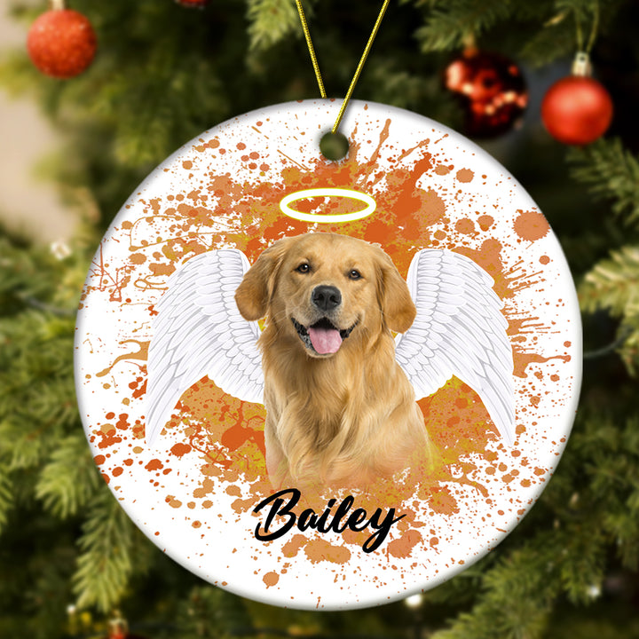 Personalized Pet Memorial Photo Ornament Christmas Tree Decoration Gift for Pet Lovers