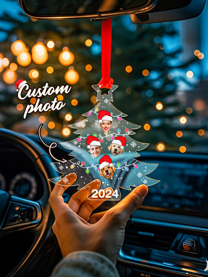 Personalized Family Photo Christmas Tree Ornament Christmas Decorate Gift for Family