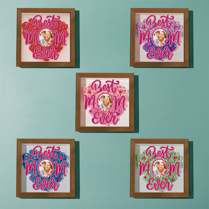 Personalized Photo Flower Shadow Box Frame Mother's Day Gift