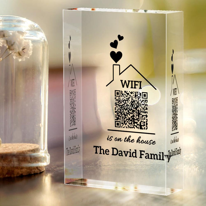 Personalised Wifi Sign QR Code Scanner Guest Wifi Password New Home Decor