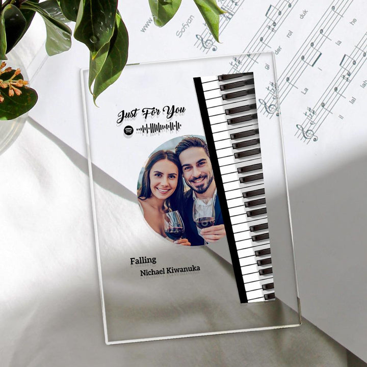 Personalized Photo Night Light For Couple With Engraving