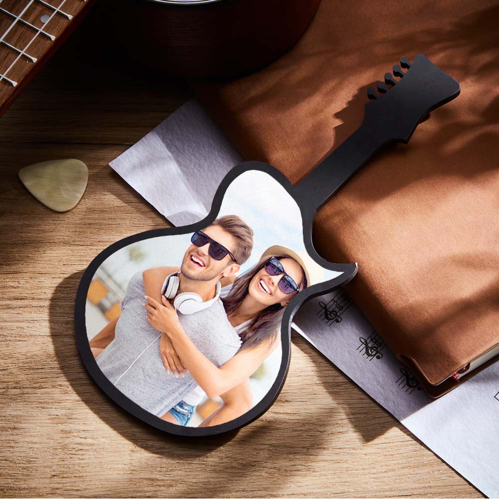 Custom Photo Guitar Frame Personalized Picture Frame Music Lover Gifts