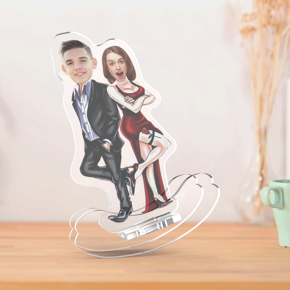 Couple Desktop Decoration Custom Tumblers with Pictures