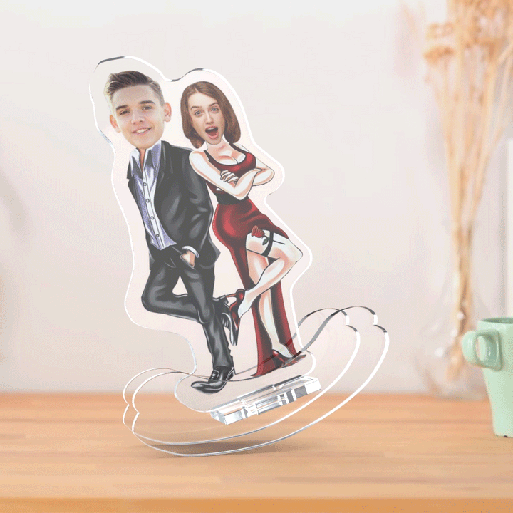 Couple Desktop Decoration Custom Tumblers with Pictures