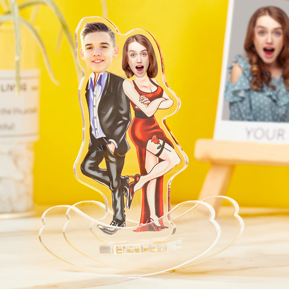 Couple Desktop Decoration Custom Tumblers with Pictures