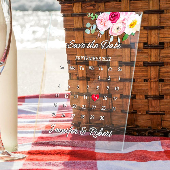 Personalized Acrylic Wedding Information Plaque Decorative Wedding Gift