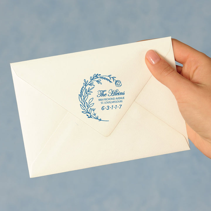 Personalized Address Stamp Self Inking Stamp 5 Colors for Wedding