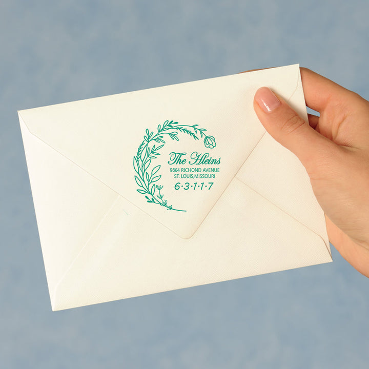 Personalized Address Stamp Self Inking Stamp 5 Colors for Wedding
