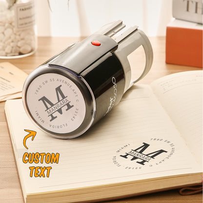Custom Family Address Stamp Self Inking Stamp for Wedding