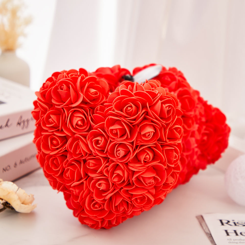 Custom Photo Bubble Immortal Flower Rose Teddy Bear Gift for Her