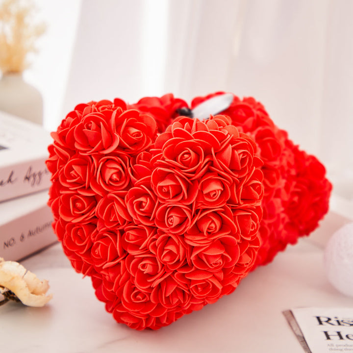 Custom Photo Bubble Immortal Flower Rose Teddy Bear Gift for Her