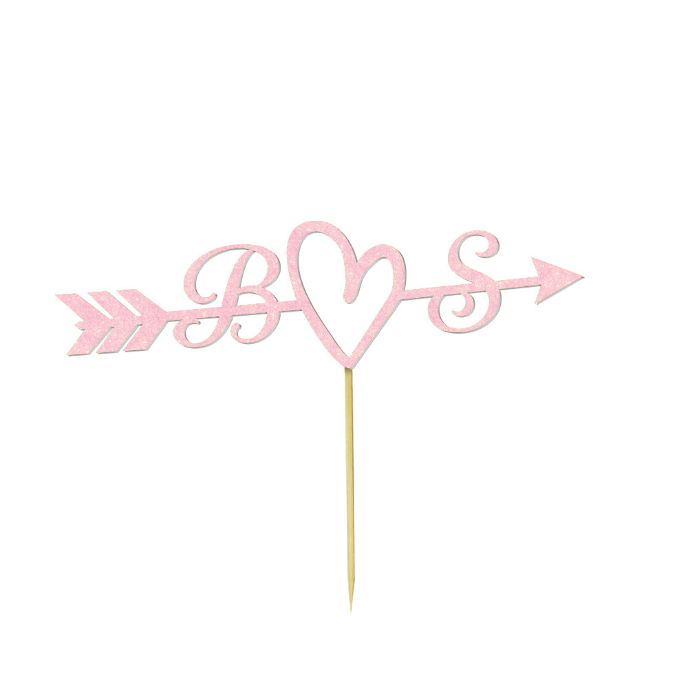 Personalized Text Wedding Cake Birthday Cake Topper - Custom Name Decoration